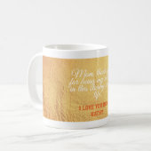 Trendy Stylish Typography Quote mam Moederdag Koffiemok (Voorkant links)