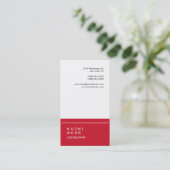 Trendy Stylish White Consultant Creative Visitekaartje (Staand voorkant)