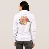 Trendy Sugar Skull Rozen Gothic Dag van de dood Hoodie (Achterkant volledig)