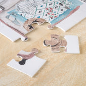 Trendy Summer Favorieten | Illustratie Waterverf Legpuzzel (Zijkant)