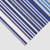 Trendy Summer Navy Blue Boat Stripes Collectie Tissuepapier (Detail)