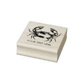Trendy Summer Seafood Crab Nautical Personalized   Rubberstempel (Stempel)