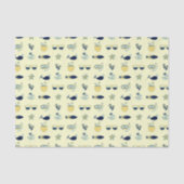 Trendy Summer Symbols Pattern Tissuepapier (Voorkant)