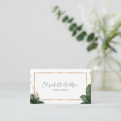 Trendy Summer Tropical laat gouden Lijst over Visitekaartje (Staand voorkant)