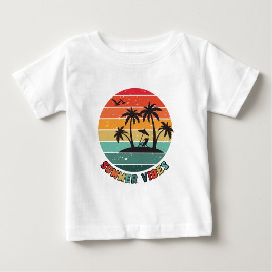 trendy "summer vibes" t-shirt (Voorkant)