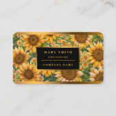 Trendy Sunflower Beauful Collectie Visitekaartje (Voorkant)