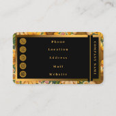 Trendy Sunflower Beauful Collectie Visitekaartje (Achterkant)