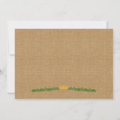 Trendy Sunflower Wedding Invitation Kaart (Achterkant)