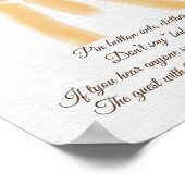 Trendy Sunshine Ray Zeg geen Baby shower Game Poster (Hoek)