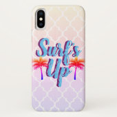 Trendy Surf Up Sunset Palm Trees Case-Mate iPhone Case (Achterkant)