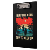 Trendy surfen vibes Ik Surf als een meisje Klembord (Links)