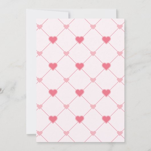 Trendy Sweetheart Valentijnsdag Baby shower Kaart (Achterkant)