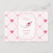 Trendy Sweetheart Valentijnsdag Diapper Raffle Informatiekaartje (Voorkant)