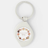 Trendy Sweets Bakery Waterverf Floral Business Sleutelhanger (Voorkant)