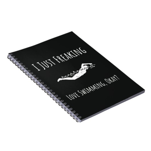 Trendy Swim Team Gifts Swimmer Swimming Sports Notitieboek (Rechterzijde)