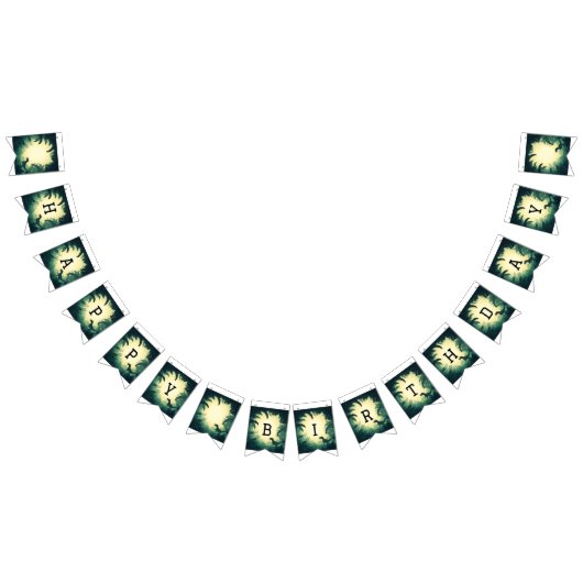 Trendy T-Rex Dinosaur Silhouette Bunting Banner (Alle)