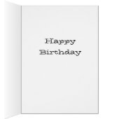 Trendy T-Rex dinosaurus Wenskaart (Binnen (Rechts))