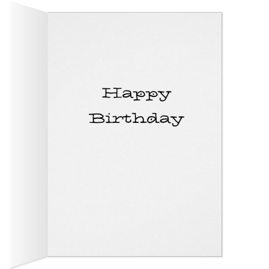 Trendy T-Rex dinosaurus Wenskaart (Binnen (Rechts))