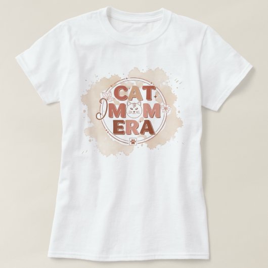 Trendy T-shirt voor kattenmoeders (Design voorkant)