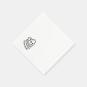 Trendy taart initiaal servet (Hoek)