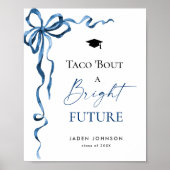 Trendy Taco over een stralend Afstuderen voor de t Poster (Voorkant)