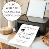 Trendy Taco over een stralend Afstuderen voor de t Poster