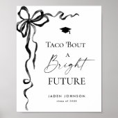 Trendy Taco over een stralend Afstuderen voor de t Poster (Voorkant)