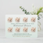 Trendy tafel de avond voor het repetitiediner kaart (Staand voorkant)