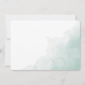 Trendy tafel de avond voor het repetitiediner kaart (Achterkant)