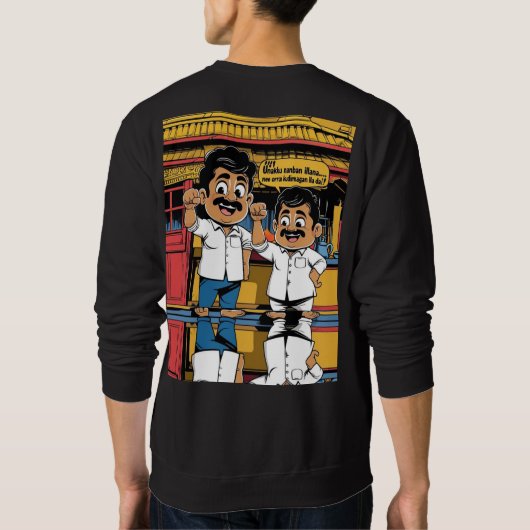 Trendy Tamil Vrienden Quote Tshirts (Achterkant)