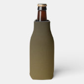 Trendy Tan en Black Grainy Vignette Flesjeskoeler (Fles Voorkant)