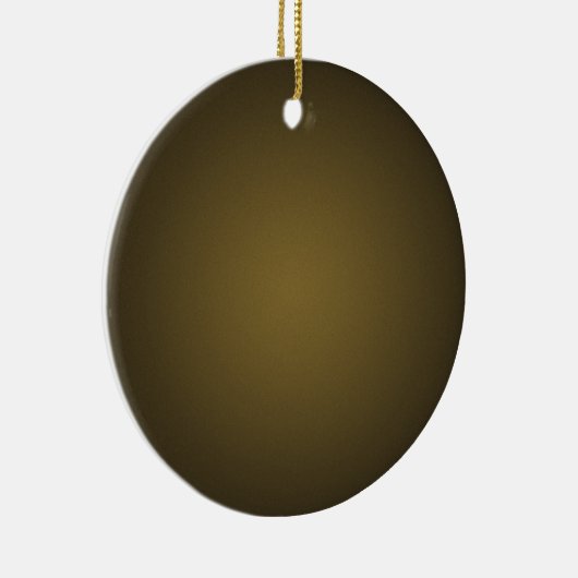 Trendy Tan en Black Grainy Vignette Keramisch Ornament (Rechts)