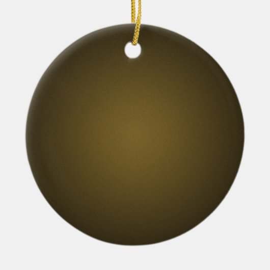 Trendy Tan en Black Grainy Vignette Keramisch Ornament (Voorkant)