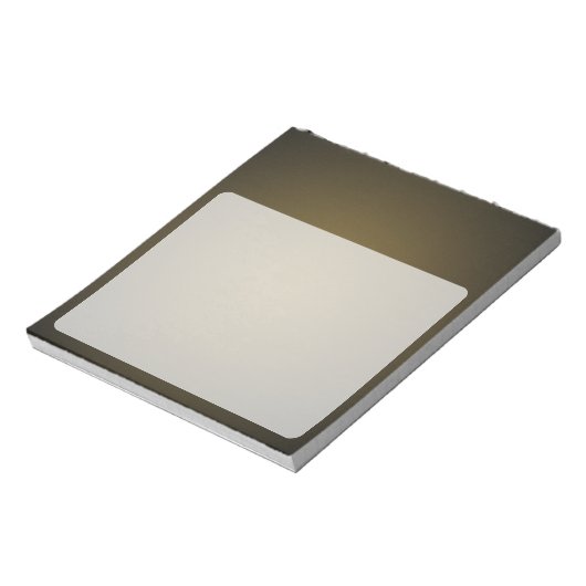 Trendy Tan en Black Grainy Vignette Notitieblok (Linkerzijde)