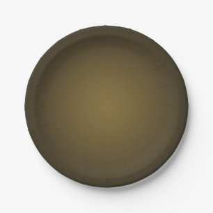 Trendy Tan en Black Grainy Vignette Papieren Bordje