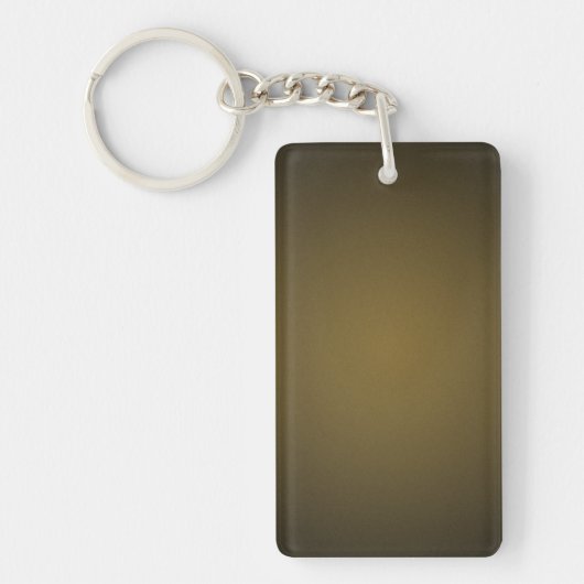 Trendy Tan en Black Grainy Vignette Sleutelhanger (Voorkant)
