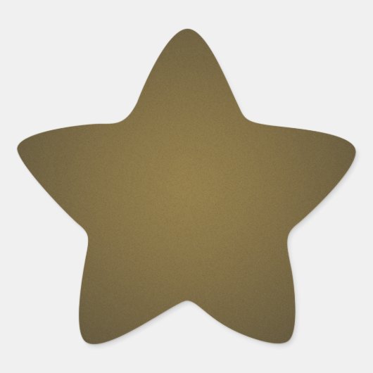 Trendy Tan en Black Grainy Vignette Ster Sticker (Voorkant)