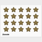 Trendy Tan en Black Grainy Vignette Ster Sticker (Vel)