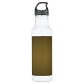 Trendy Tan en Black Grainy Vignette Waterfles (Voorkant)