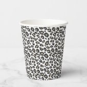 Trendy Tan Leopard-printerkopjes Papieren Bekers (Achterkant)