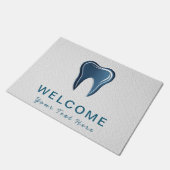 Trendy Tandarts Professioneel Tandheelkundig blauw Deurmat (Schuin)