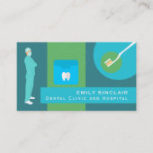 Trendy tandartsontwerp, tandartsafspraak visitekaartje (Voorkant)