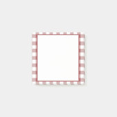 Trendy tartan scottish leraar rood wit laagland post-it® notes (Voorkant)