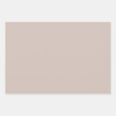 Trendy Taupe Script Typografie Boho Baby shower Inpakpapier Vel (Voorkant 2)