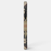 Trendy Taupe Tan Beige Brown Red Mosaic Art Case-Mate iPhone Case (Achterkant/links)