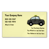 Trendy Taxi Ride Hailing Service Magnetisch Visitekaartje (Voorkant)