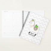 Trendy Teacher Green Apple Llama Floral Planner (Display)