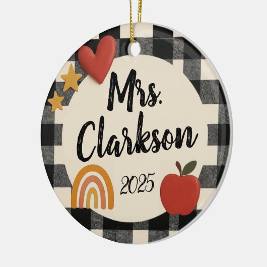  Trendy Teacher Ornament (Links)