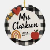  Trendy Teacher Ornament (Achterkant)