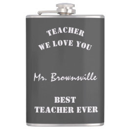 Trendy Teacher We houden van je beste leraar ooit Heupfles